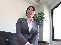 Chisato Matsua crippling nylon lingerie getting fucked on the day-bed